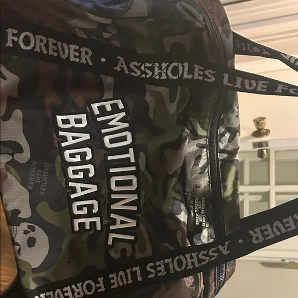 Emotional Baggage Camouflage Duffel Bag - Picture 2 of 4